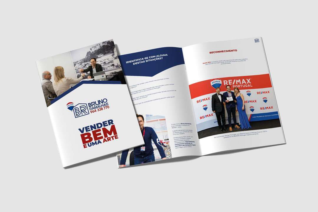 brochura Bruno Ramalhais Remax design web design publicidade