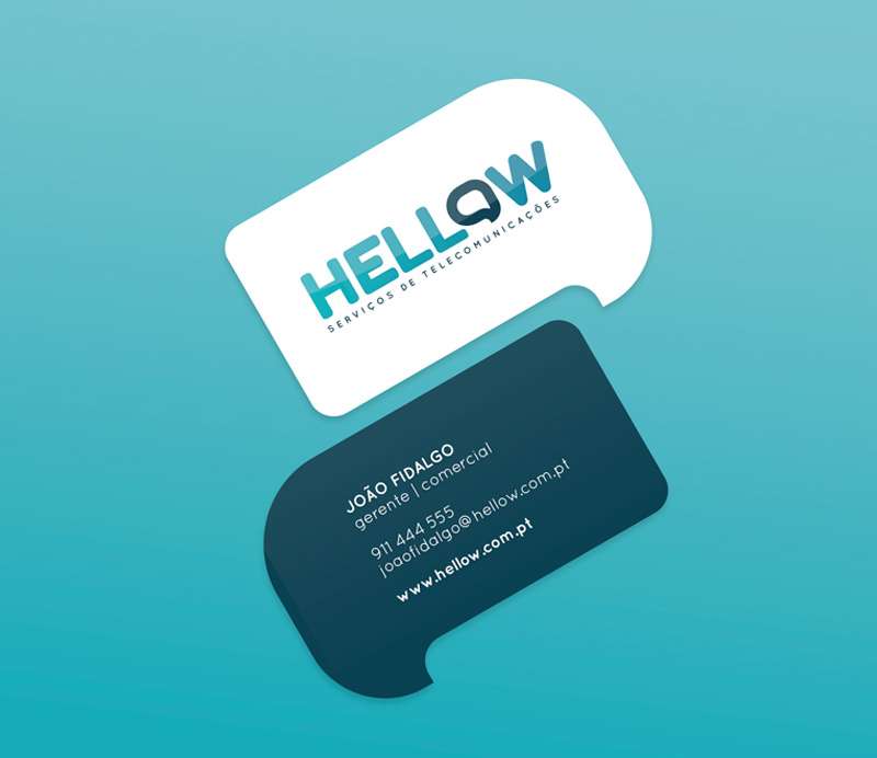cartão de visita hellow design leiria editorial webdesign comunicação estratégica publicidade