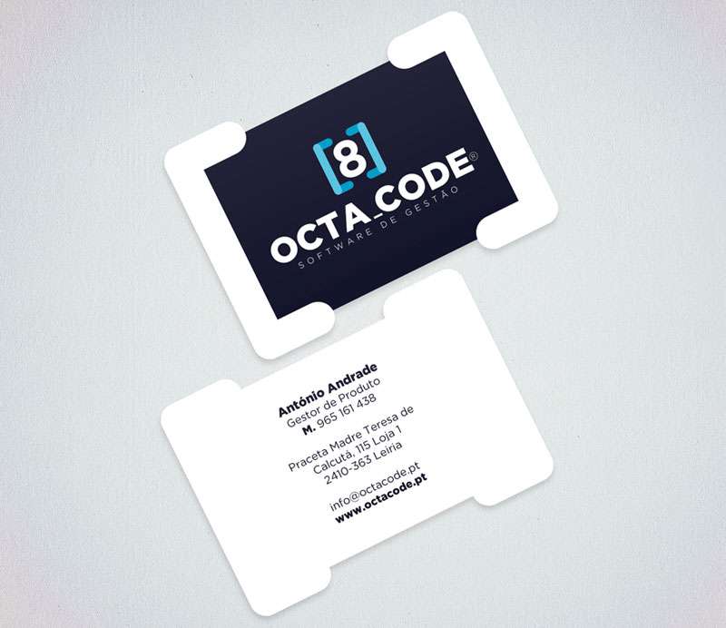 cartão de visita octacode design leiria editorial webdesign comunicação estratégica publicidade
