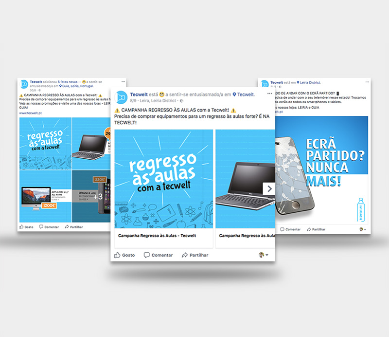 tecwelt design campanha regresso as aulas comunicação marketing redes sociais webdesign leiria estratégica